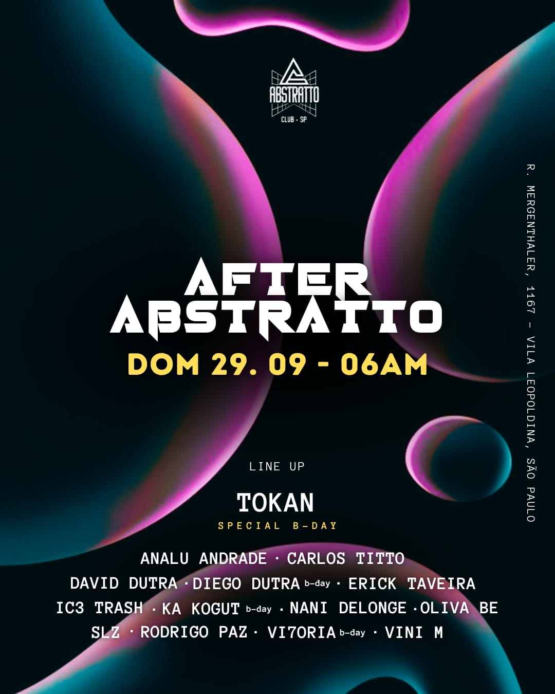 AFTER ABSTRATTO B-DAY TOKAN 