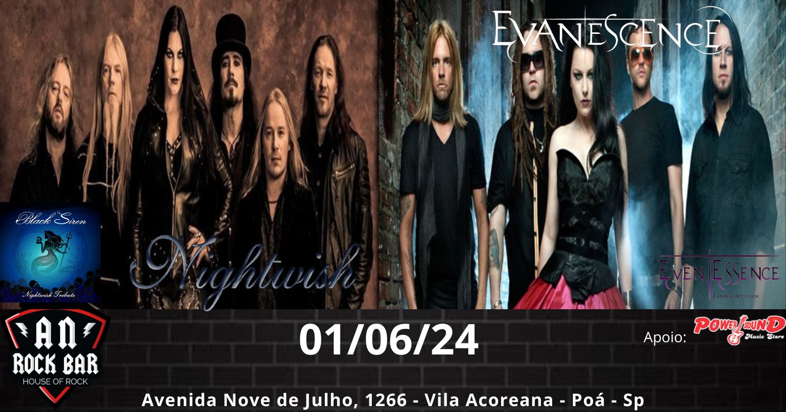 An Rock Bar: EVANESCENCE & NIGHTWISH (TRIBUTO)