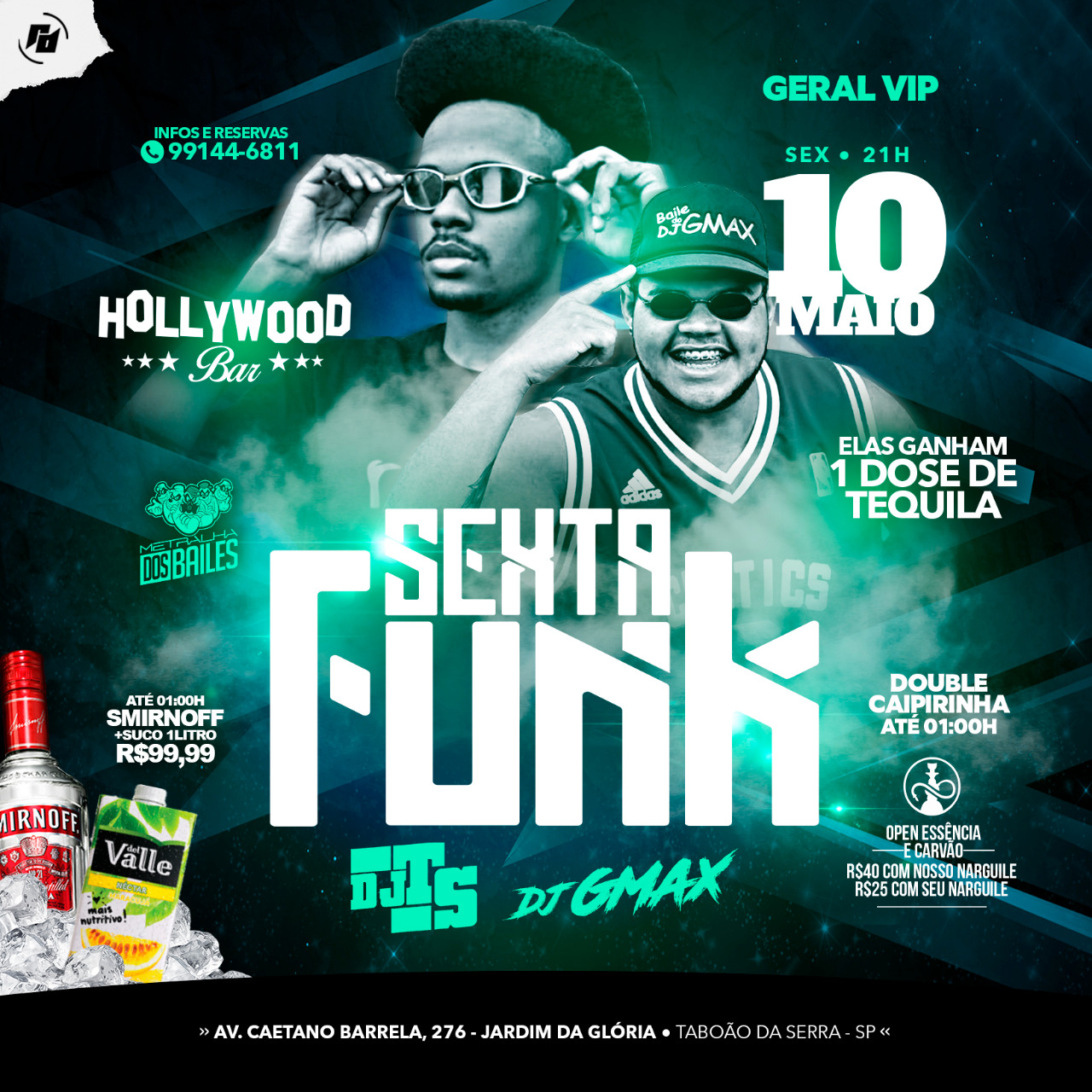Hollywood Bar: SextaFunk 10/05 - Dj Gmax e Dj Ts