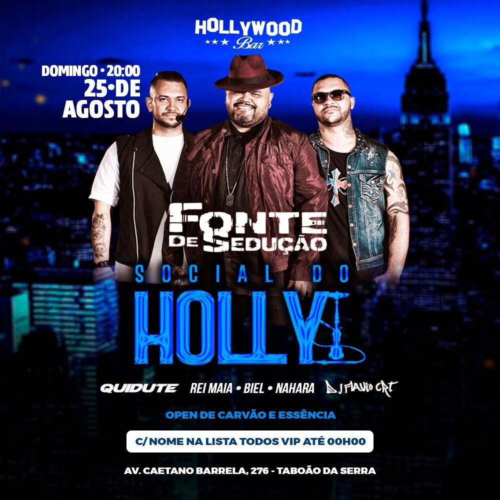 Hollywood Bar: Domingo 25/8 | Social do Holly 