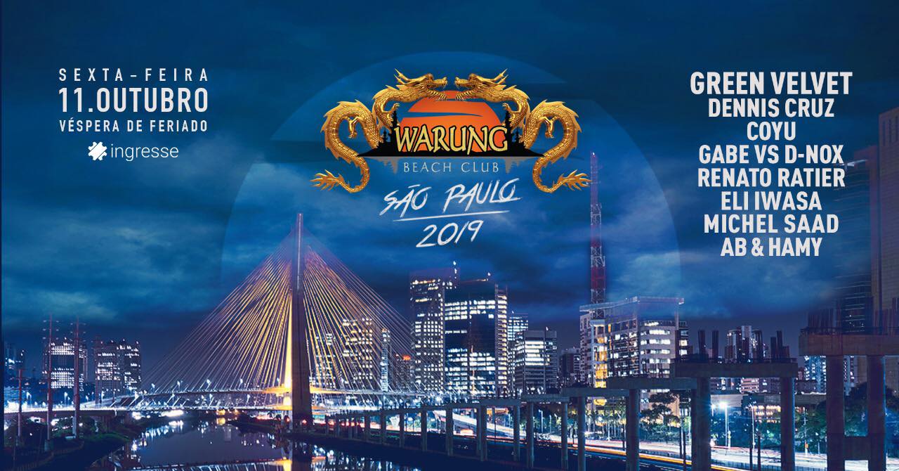 Warung São Paulo 2019 - Final de semana SEM TAXA! 