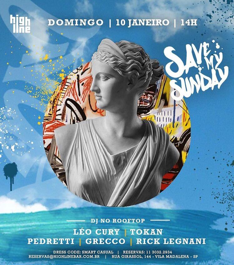 Highline Bar: Save my Sunday | 10/01 | Abertura às 14h !