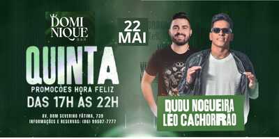 DOMINIQUE BAR: Quinta 22/05/25