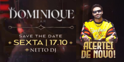DOMINIQUE BAR: Sexta 17/10/25