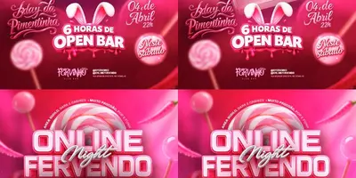 FERVINHO RV: ONLINE FERVENDO NIGHT  - B-day da Pimentinha (6h de open bar)