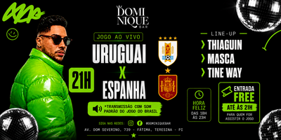 DOMINIQUE BAR: Sexta 26/06/26