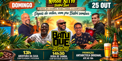 Nosso Sítio Bistrô Bar: Batuque Bistro 25/10