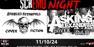 An Rock Bar: SCREMO NIGHT AVENGED SEVENFOLD & ASKING ALEXANDRIA (COVER)